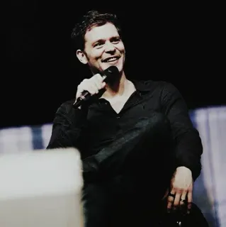 🕯 04ba2dbd man, microphone, actor, smile, event, person, stage telegram sticker