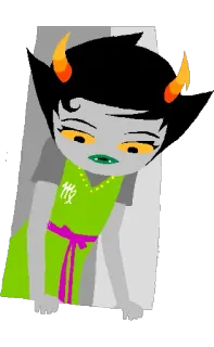 ♍ 1aa02a87 Terezi Pyrope Homestuck Terezi Pyrope, Homestuck, postać, fanart telegram sticker