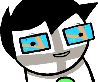 😀 5d2b1f7f John Egbert Homestuck Kreskówka, Postać, John Egbert, Homestuck, Komiks internetowy telegram sticker