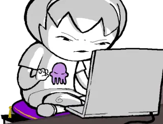 💻 7e8a1193 Rose Lalonde Homestuck Kreskówka, Dziewczyna, Rose Lalonde, Homestuck telegram sticker