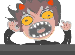 ♋ adcfcd46 Kreskówka, Zły, Palec środkowy, Obraźliwy, Gest telegram sticker