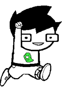 ✊ b35963df John Egbert Homestuck Homestuck, John Egbert, Postać, Webcomic telegram sticker