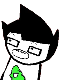 😳 e4a9913b John Egbert Homestuck Homestuck, Komiks internetowy, Postać, John Egbert telegram sticker