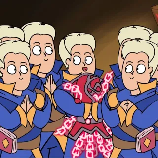 😱 9c2d7f84 cartoon, animation, characters, mage, fantasy, magic telegram sticker