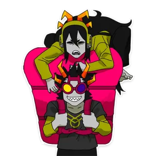 😯 bb8616e1 Homestuck Homestuck, Troll, Horens, Fanart, Webcomic whatsapp sticker