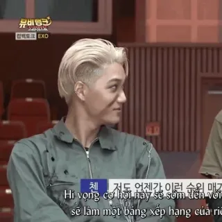 🍾 18ccbaba 뮤비뱅크
컴백토크 EXO
체 저도 언젠간 이런 순위 매기
Hi vọng cơ hội này sẽ sớm đến với
sẽ làm một bảng xếp hạng của riê K-POP, 音乐节目, 采访, EXO telegram sticker