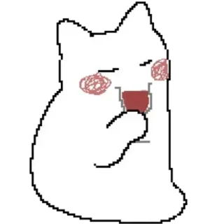🍷 57d238e6 gatto, bere, cartone animato, carino, vino, animato whatsapp sticker