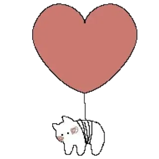 ❤️‍🩹 cf13bb0d cuore, gatto, animale, carino, kawaii, adesivo, palloncino, amore whatsapp sticker