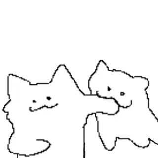 ❤️‍🩹 e1e08bdf gatto, abbraccio, carino, rassicurante, animali, amicizia whatsapp sticker