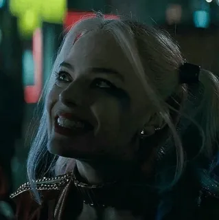 😇 4c4f47b2 Harley Quinn Harley Quinn, DC Comics, penjahat, Margot Robbie, karakter, komik telegram sticker