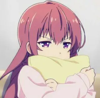 ❄️ 332544b1 anime girl, cute, pink hair, illustration telegram sticker