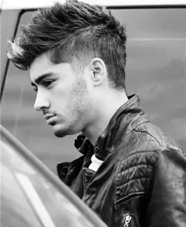 😕 1c84a530 Zayn Malik celebrity, singer, portrait, man, hairstyle telegram sticker