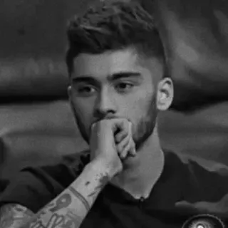 😐 81aef52c Zayn Malik Zayn Malik, singer, man, person, portrait telegram sticker