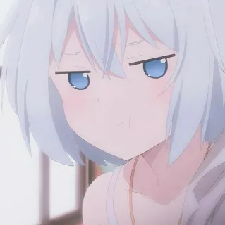 🥡 3b09a020 Anime, Cartoon, Meisje, Leuk, Personage, Verveeld whatsapp sticker