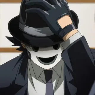 😍 5c11a29e Sniper Mask High-Rise Invasion anime, sniper mask, high-rise invasion, character, mask, suit, manga telegram sticker