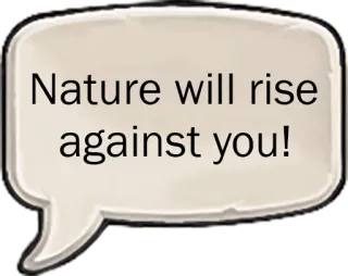 🌵 da175cfe Nature will rise against you! 自然, 上昇, 脅威, 警告 telegram sticker