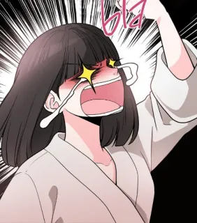 😤 28f43788 bla Мультфильм, Аниме, Плачущий, Выражение, Злой, В шоке telegram sticker