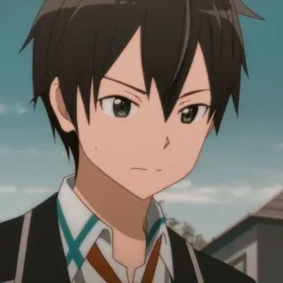 🤨 14104a6c Anime, Masculino, Personaje, Adolescente, Chico, Retrato whatsapp sticker