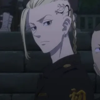 🍙 837e5804 Ryūguji Ken Tokyo Revengers Anime, Manga, Personaje, Tatuaje, Pelo Rubio, Tatuaje Dragón whatsapp sticker