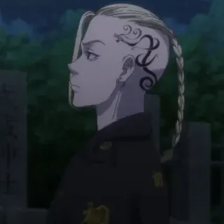 🍙 f6ce9d33 Draken Tokyo Revengers Anime, Tatuaje, Perfil lateral, Trenza, Banda, Manga, Draken whatsapp sticker