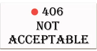 ✋ 506cc3f9 406
NOT
ACCEPTABLE bị từ chối, không chấp nhận được, 406 telegram sticker