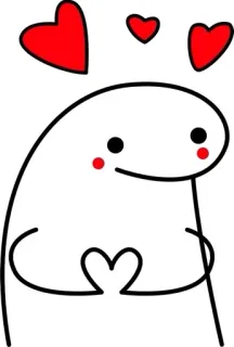 💕 bb9d3c10 amour, coeur, florkofcows, dessin animé, mignon, autocollant whatsapp sticker