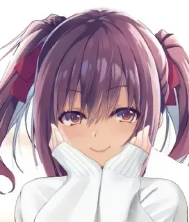 💕 57e49efe 动漫女孩, 可爱, 漫画, 角色, 肖像 telegram sticker