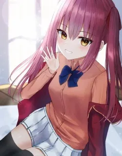 💕 e6ad919a 动漫女孩, 可爱, 挥手, 卡通 telegram sticker