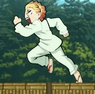 🧡 20ef0ed3 Zenitsu Agatsuma Demon Slayer 善逸, 鬼滅の刃, アニメ, 走る, 怖い, 漫画, カートゥーン telegram sticker