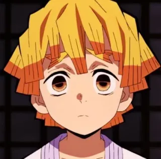 ⚡️ d6697ee8 Zenitsu Agatsuma Demon Slayer アニメ, 鬼滅の刃, 善逸, 我妻善逸, キャラクター telegram sticker