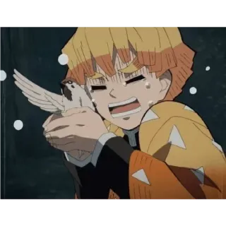 Zenitsu "by @exorcist_ultime" :: @fStikBot whatsapp stickers