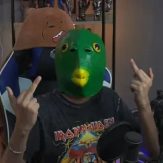 ‼️ 2edb30a8 가운데 손가락, 모욕적인 제스처, 마스크, 웃긴, 무례한 whatsapp sticker