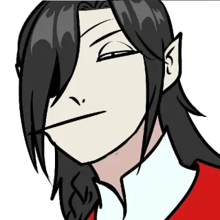😑 a40713ea Anime, Manga, Kreskówka, Postać, Portret telegram sticker