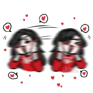 🥵 d7eed4ac Anime, Serce, Słodkie, Miłość, Kawaii telegram sticker