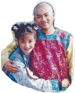 👫 8044082d китайская историческая драма, пара, традиционная одежда, нежность, улыбающийся telegram sticker