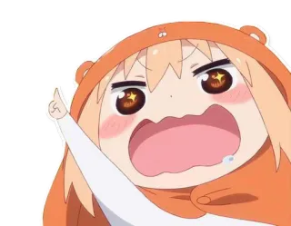 😎 1aa26051 anime, cewek, marah, jari tengah, kartun whatsapp sticker