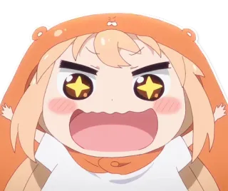 😍 9b5dd7dc Umaru Doma Himouto! Umaru-chan anime, umaru, imut, marah, mata bintang whatsapp sticker