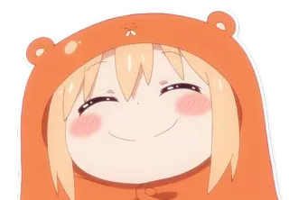 ☺️ e4833483 Umaru Doma Himouto! Umaru-chan anime, manga, umaru, imut, cewek, kawaii, hoodie whatsapp sticker