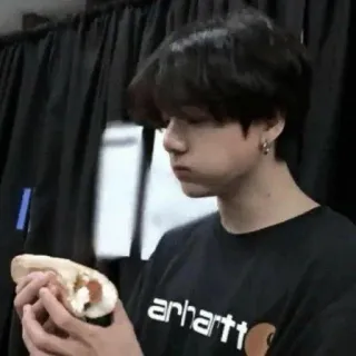 😫 783f009d hombre, comiendo, comida, casual, retrato telegram sticker