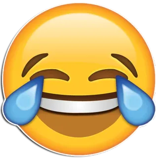 😂 bdf9461f emoji, face, happy, laughing, crying, joy, tears telegram sticker