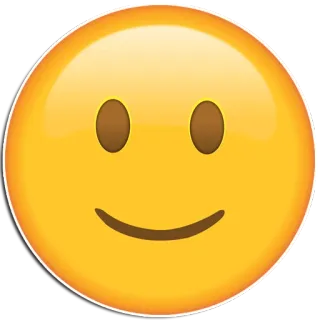 🙂 d3e0fac9 emoji, smiley, happy, face, yellow, simple telegram sticker