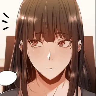 🌒 1ee841e8 anime, menina, mulher, personagem, balão de fala telegram sticker