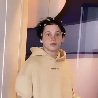 😳 44b97a22 MIXING OIL orang, hoodie, lebah, wajah, dalam ruangan telegram sticker