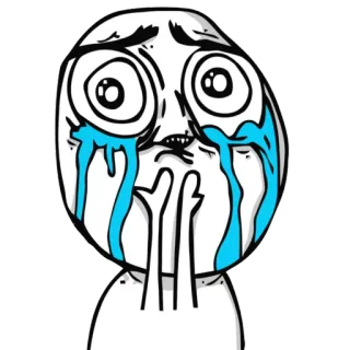 🙈 7c3b2c2a 밈, 울음, 감정적, 인터넷 밈, 슬픈, 웃긴 telegram sticker