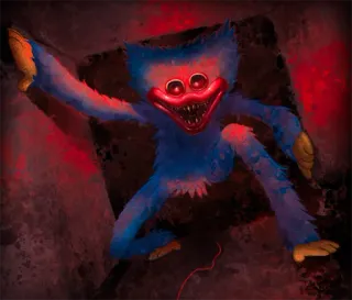 😡 851158bf Huggy Wuggy Poppy Playtime Horreur, Monstre, Effrayant, Terrifiant, Jeu vidéo, Créature telegram sticker