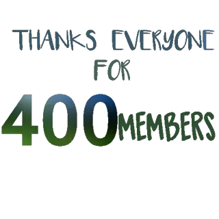 😳 a0127785 THANKS EVERYONE FOR 400 MEMBERS thank you, celebration, community, milestone, members telegram sticker