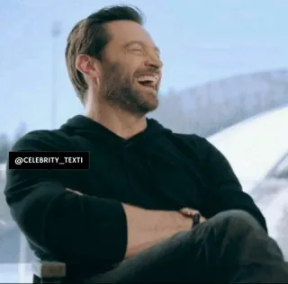 🤣 75c86395 @CELEBRITY_TEXTI célébrité, homme, rire, personne, portrait, acteur telegram sticker