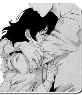 ❤ 04f01d33 Umarmung, Umarme, Trost, Liebe, Zuneigung, Manga telegram sticker