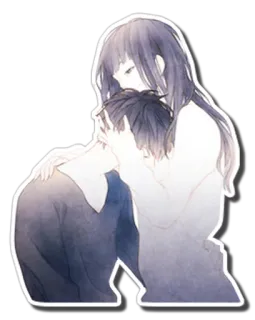 ❤ 82c13753 Anime, Paar, Liebe, Zuneigung, Empathie telegram sticker