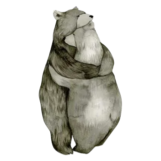 🐻 32c6bd39 niedźwiedź, przytulanie, zwierzę, miłość, słodki telegram sticker